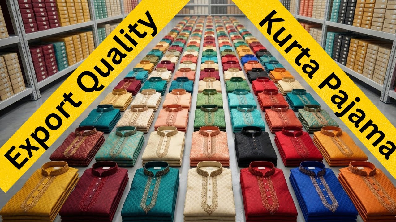 Mumbai Export Quality Kurta Pajama Market | Modi Jacket & kurta pajama business _ Kurta wholesale 