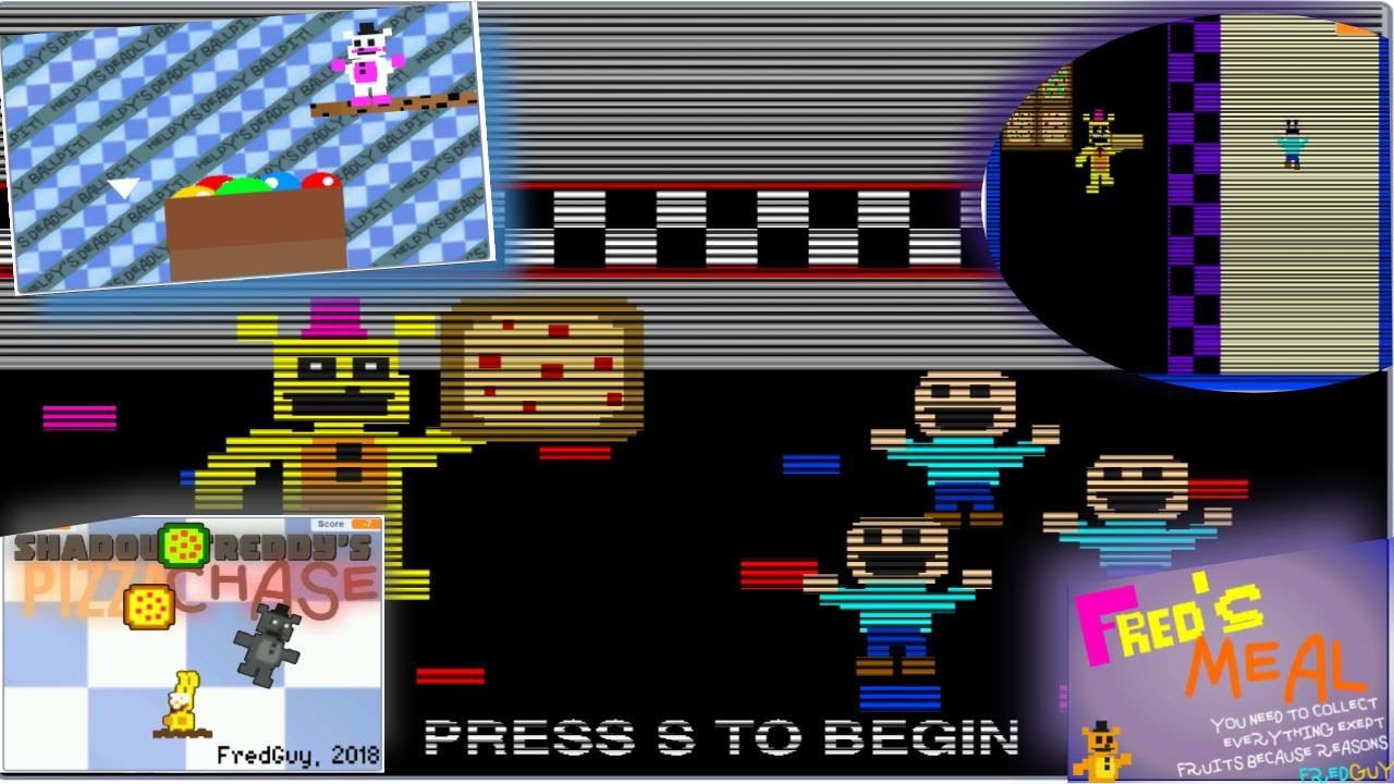 A Bunch of FFPS Style MiniGames! - Playing FredGuy's FFPS Themed Scratch Games. (Read Description)