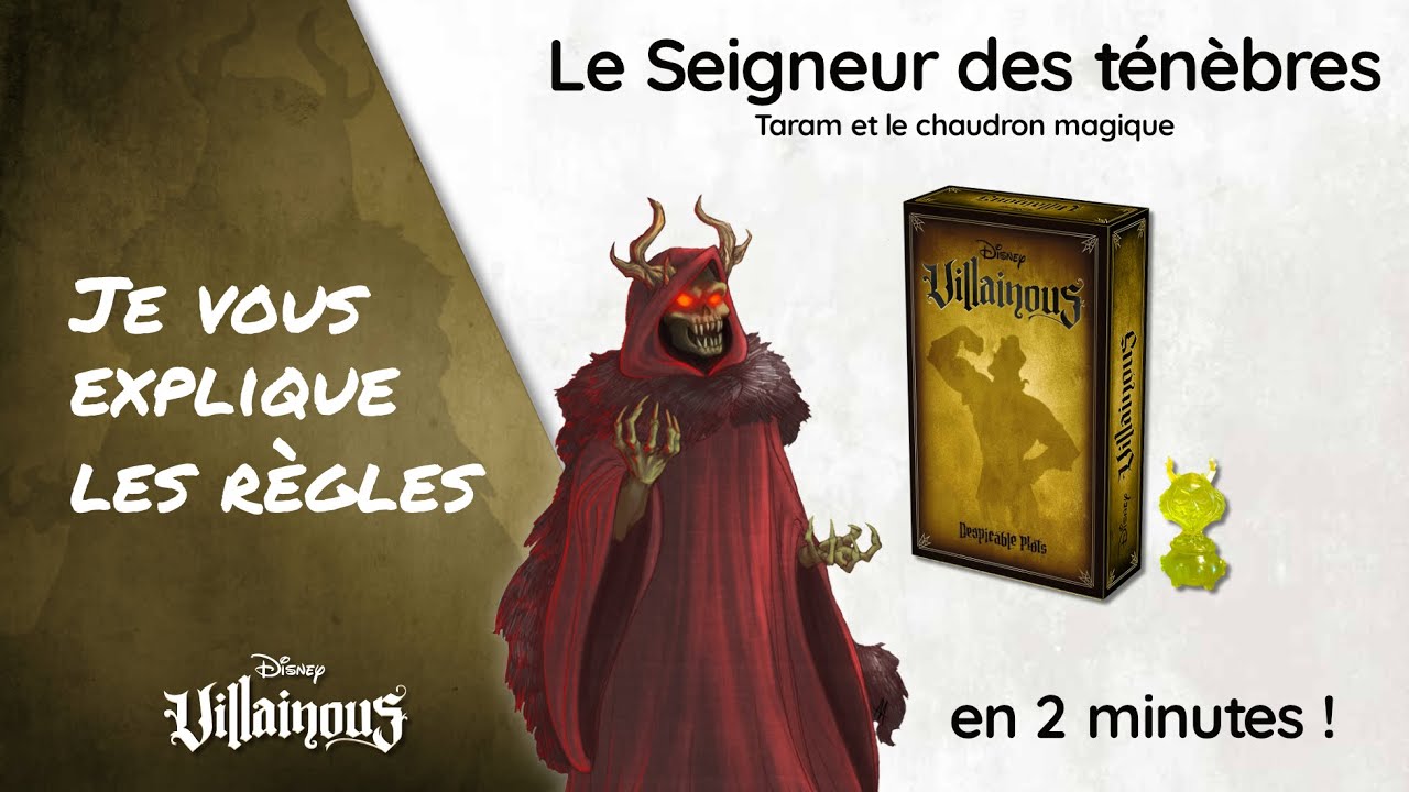 Je vous explique les règles de SEIGNEUR DES TÉNÈBRES - VILLAINOUS en moins de deux minutes!