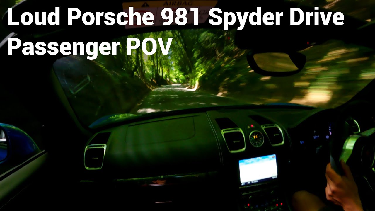 Porsche 981 Spyder - Fast Country Roads - 3.8 Flat-6 Sounds with Pops! - Passenger POV