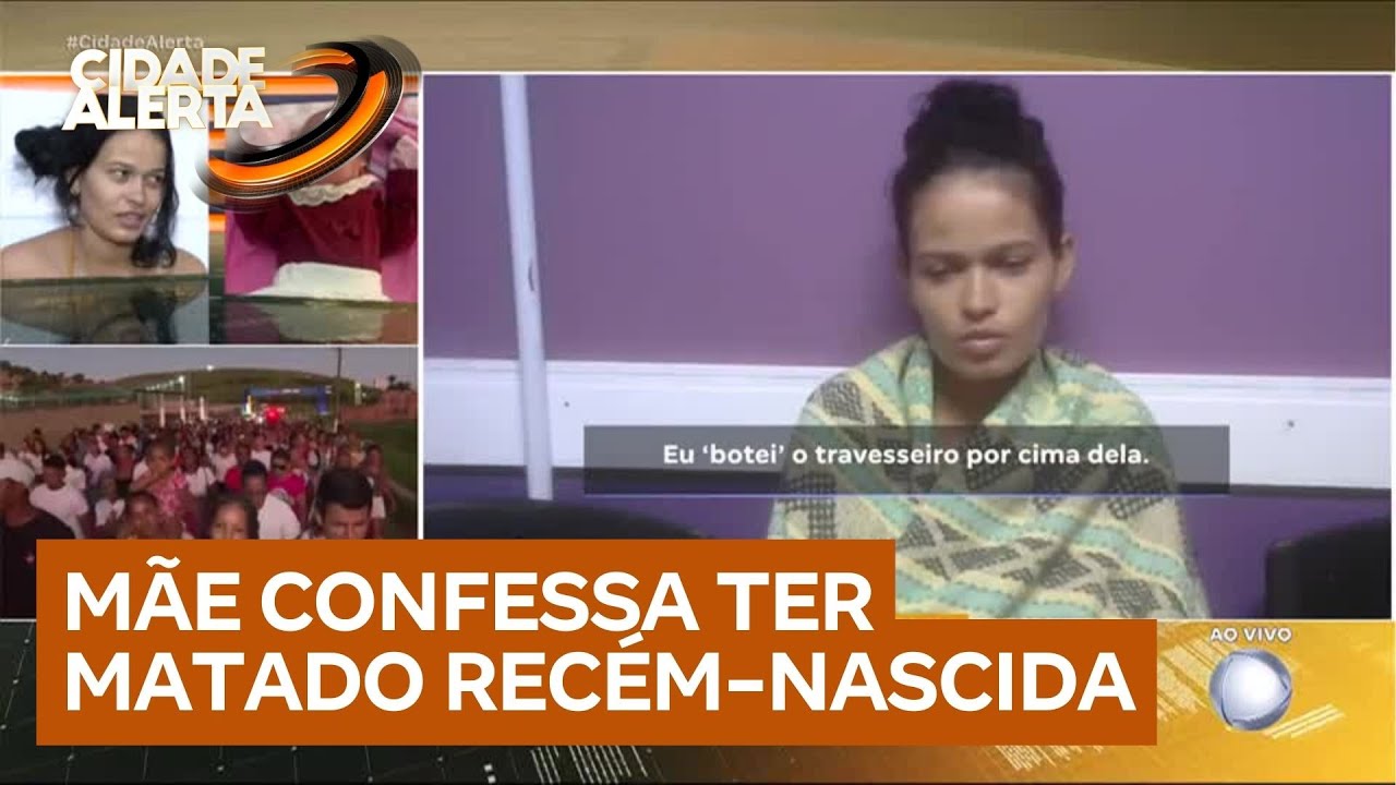 Exclusivo: veja o momento em que mãe de Ana Beatriz confessa ter matado recém-nascida asfixiada
