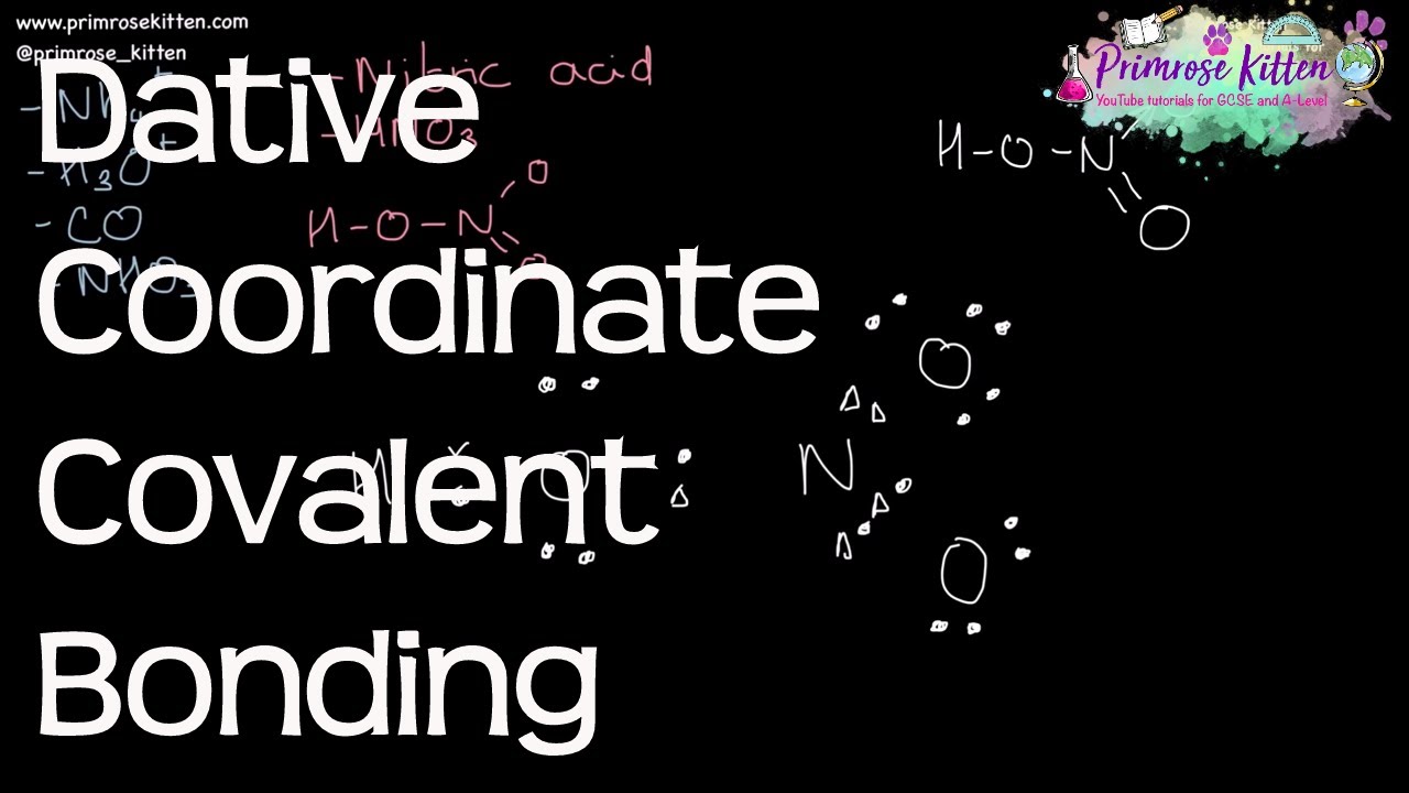 Dative Coordinate Covalent Bonding - Revision for A-Level Chemistry