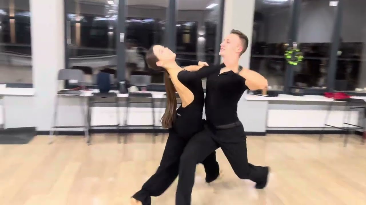 Илья и Ольга - медленный фокстрот 👏🏻🌟 #dance #dancevideo #slowfoxtrot #ballroomdance #dancesport 