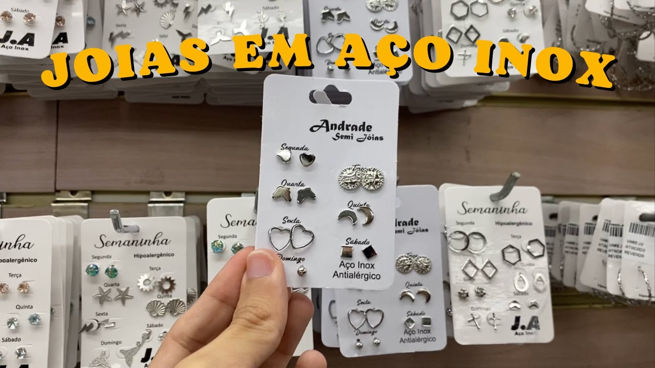 A MELHOR LOJA DE JÓIAS EM AÇO INOX PREÇO DE ATACADO PARA REVENDA #rendaextra #atacado #achadinhos