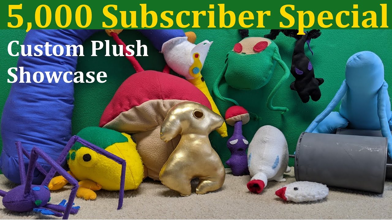 Yellow Pikmin's 5000 Subscriber Special Custom Plush Collection Showcase