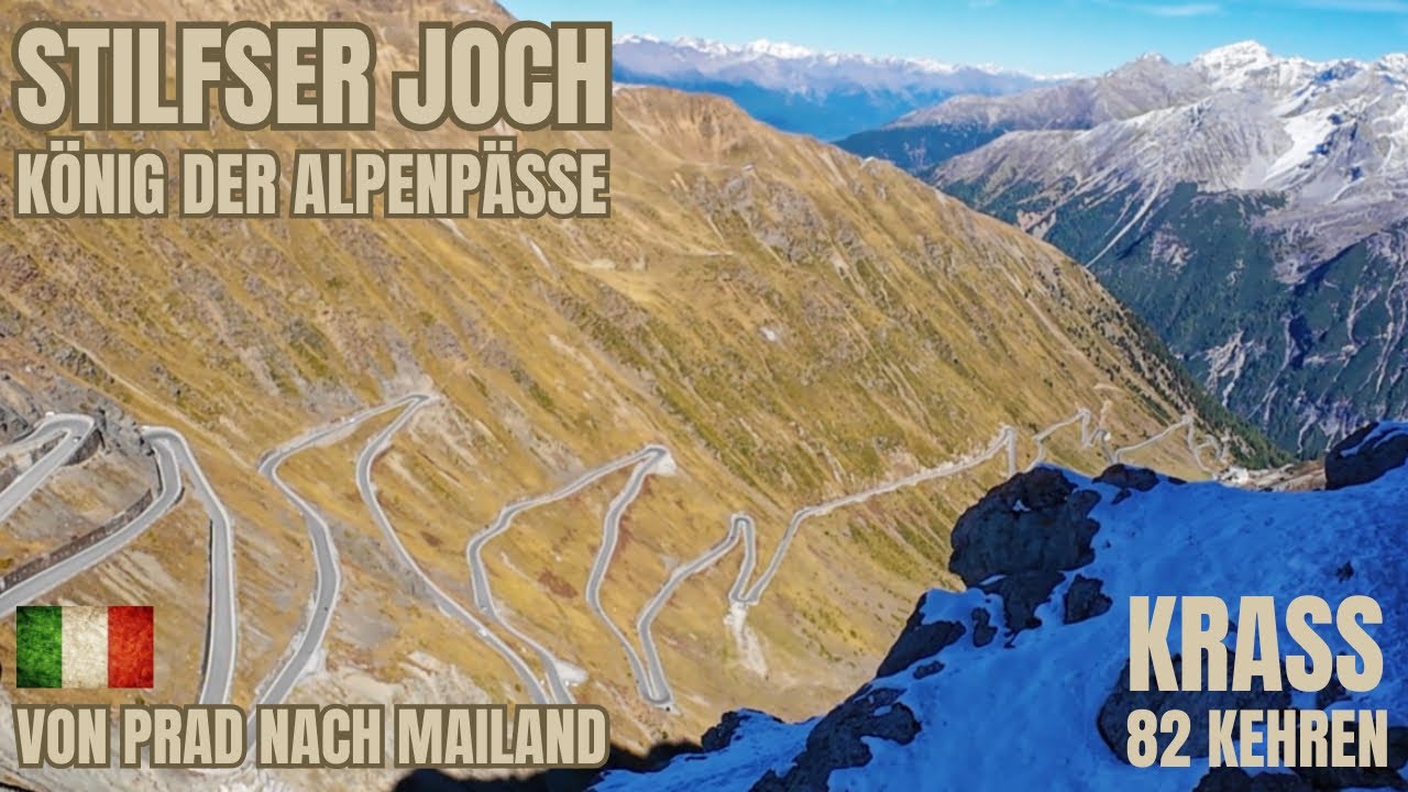 Krasse Fahrt - 82 Kehren - Mit dem Camper &uuml;ber das Stilfser Joch - Stellplatz auf 2800 m @DJI 