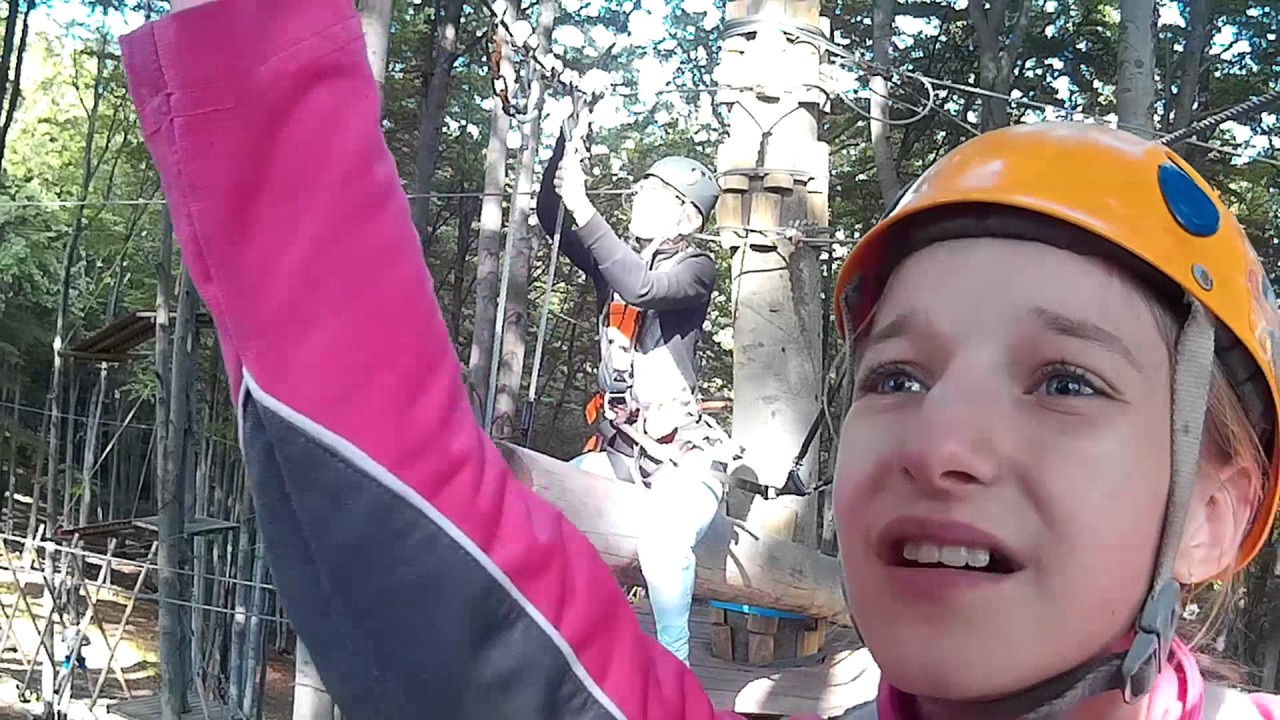 Park linowy Ustroń - trasa czarna 22 atrakcje