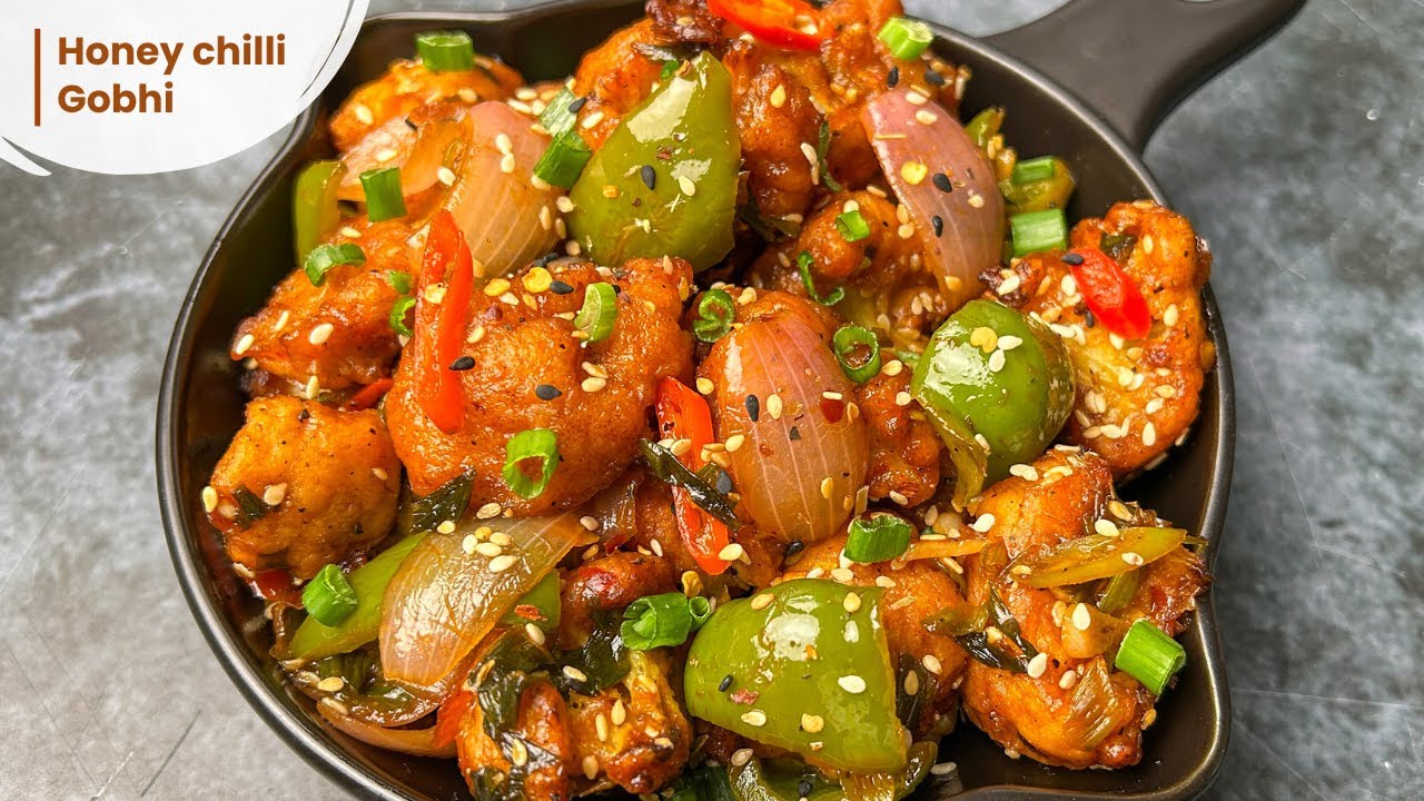 Honey Chilli Cauliflower | Air fryer honey chilli gobi | हनी चिल्ली गोभी | Indo-Chinese Recipe
