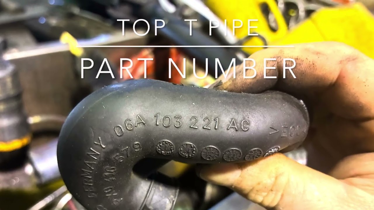1.8T Замена масляного конденсатора трубопровода PCV 20vt Vw / Audi