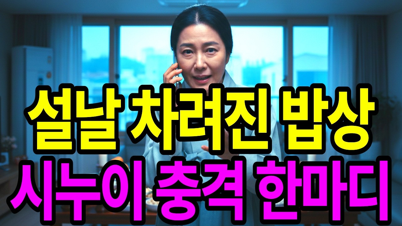 설날 점심 차려진 밥상 앞에 선 시누이 “올케가 매년 이걸 혼자 했다고?” l 고부갈등 ㅣ 사이다 사연 ㅣ 라디오 사연 ㅣ 레전드 사연