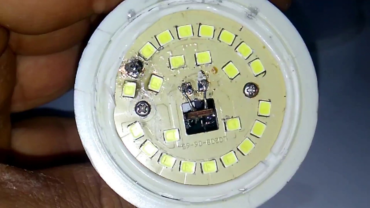 Lâmpada de LED Queimada, Muito Simples de Concertar