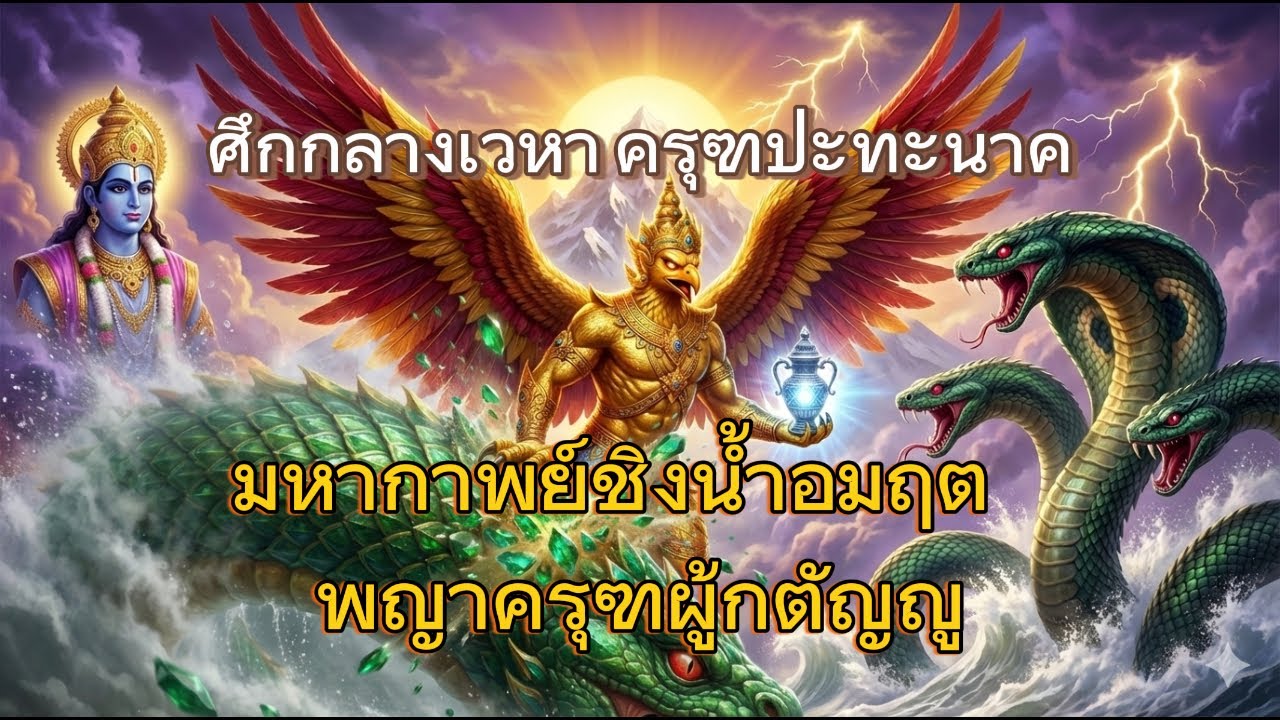 Part 1. ตำนานพญาครุฑชิงน้ำอมฤต | ศึกมหากาพย์กลางเวหาเพื่ออิสรภาพของมารดา