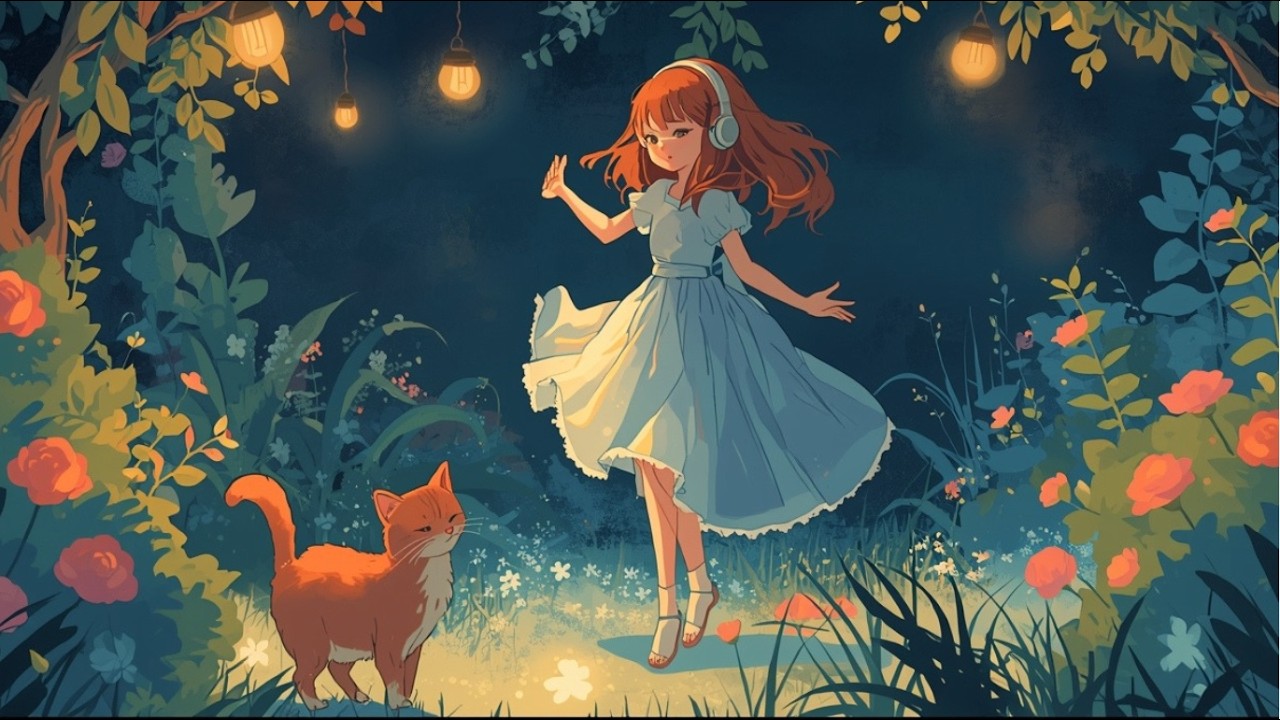Twilight Waltz: Ethereal Garden Lofi for Soft Dancing Under the Moon