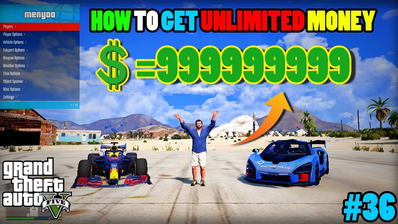 How to get unlimited money in gta 5 | menyoo mod TUTORIAL