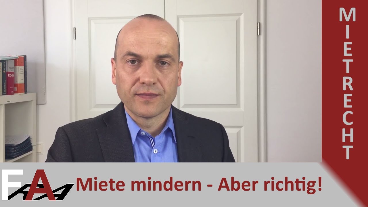 Mietminderung - Wie mindert man die Miete richtig? I Fachanwalt Bredereck