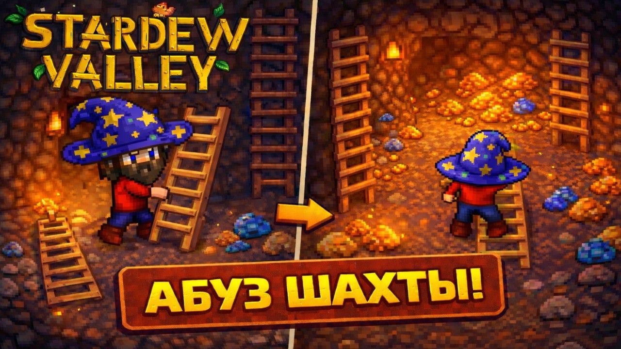 Секретный абуз шахты в Stardew Valley