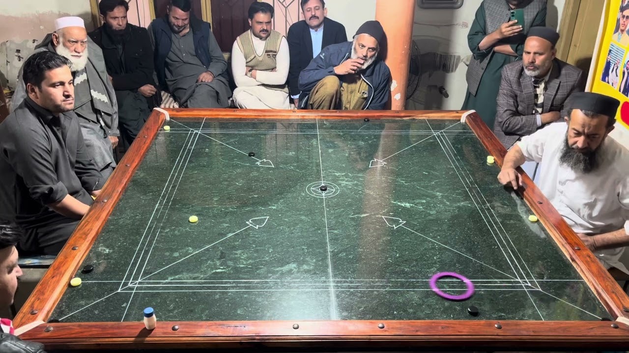 All🇵🇰 single tournament match round 3￼ match ￼ number 6 Pasha Carrom club ￼haji Qaim vs Tariq bhai ￼