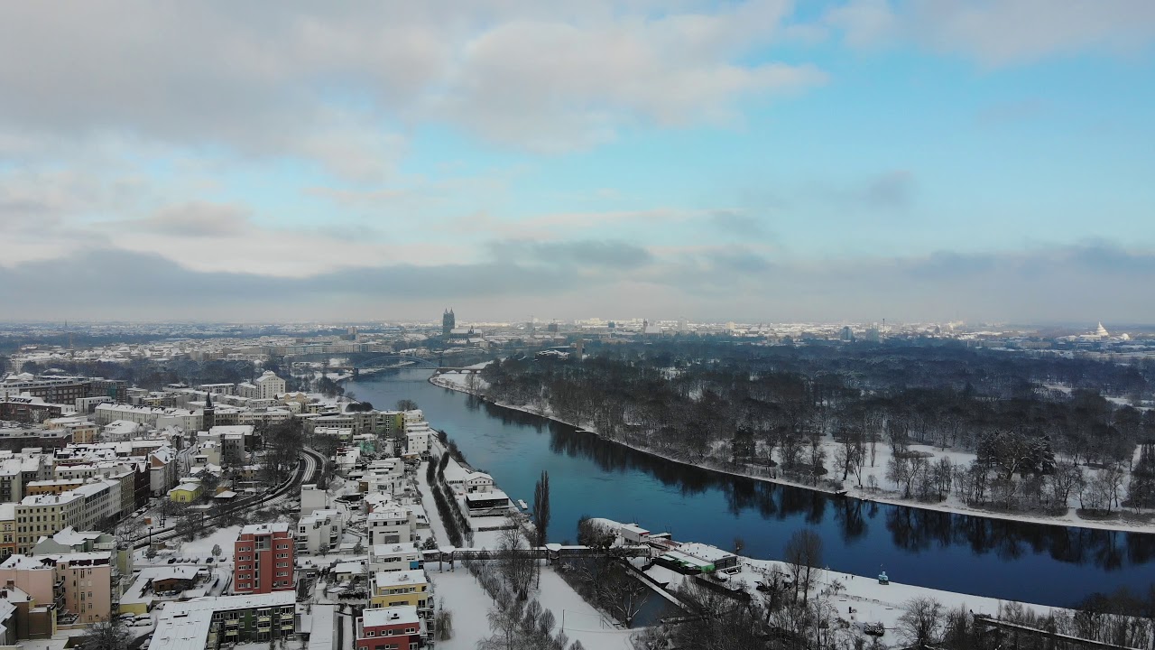 Magdeburg Buckau bei Schnee