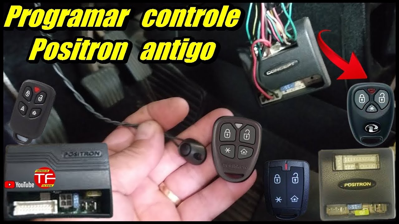 Como programar controle do alarme Positron antigo
