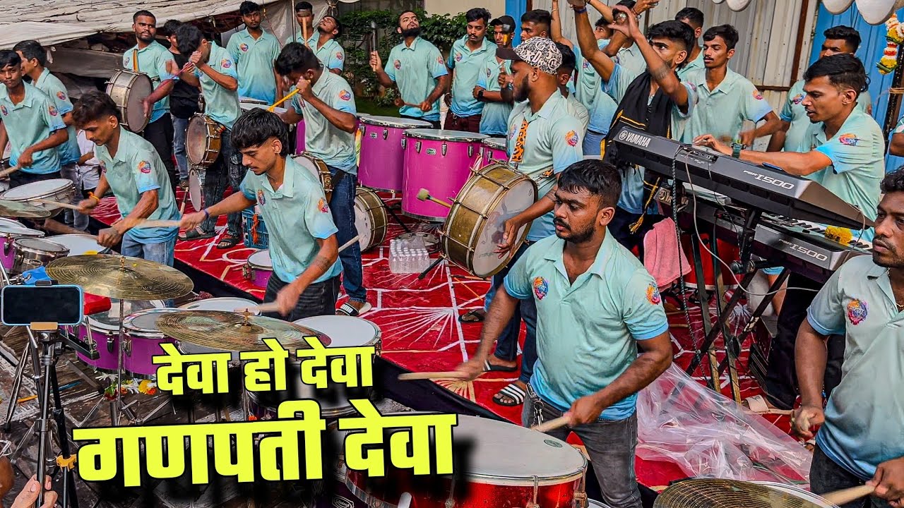 Morya Beats Sion | Deva Deva Ho Deva |  Tardeo Cha Raja Padyapujan Sohala 2025 | Mumbai Banjo Party