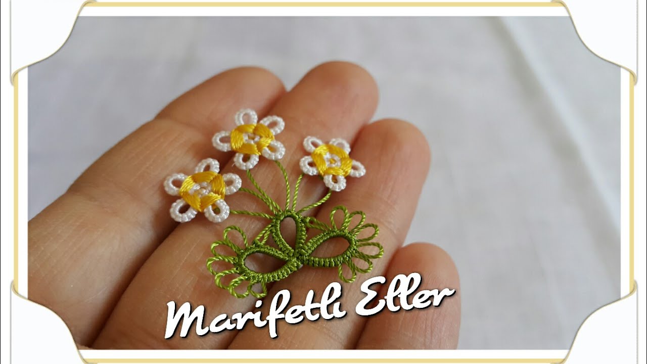 Mekik Oyası Üçlü Papatya Modeli Anlatımlı Yapılışı