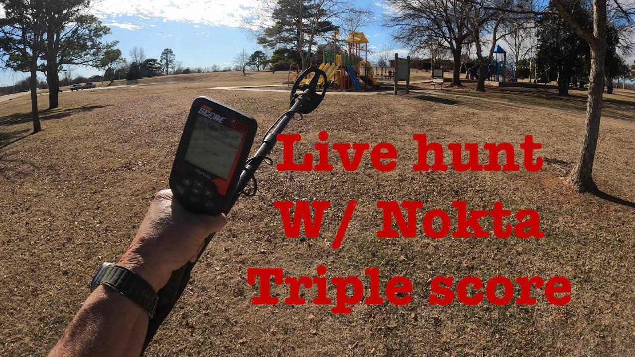 Live hunt in the park with the Nokta Triple Score.