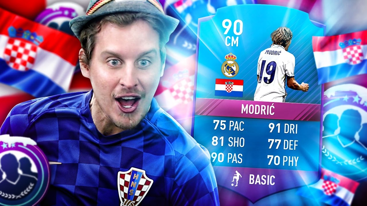 SPECIAL EDITION FUTMAS 90 RATED MODRIC MY BEST EVER CROATIAN SQUAD! FIFA 17 ULTIMATE TEAM