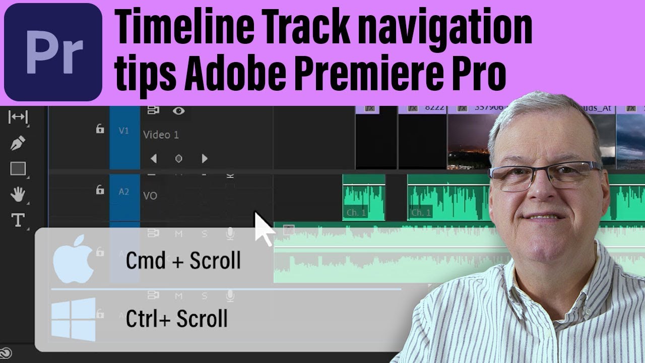 Советы по навигации по временной шкале в Adobe Premiere Pro