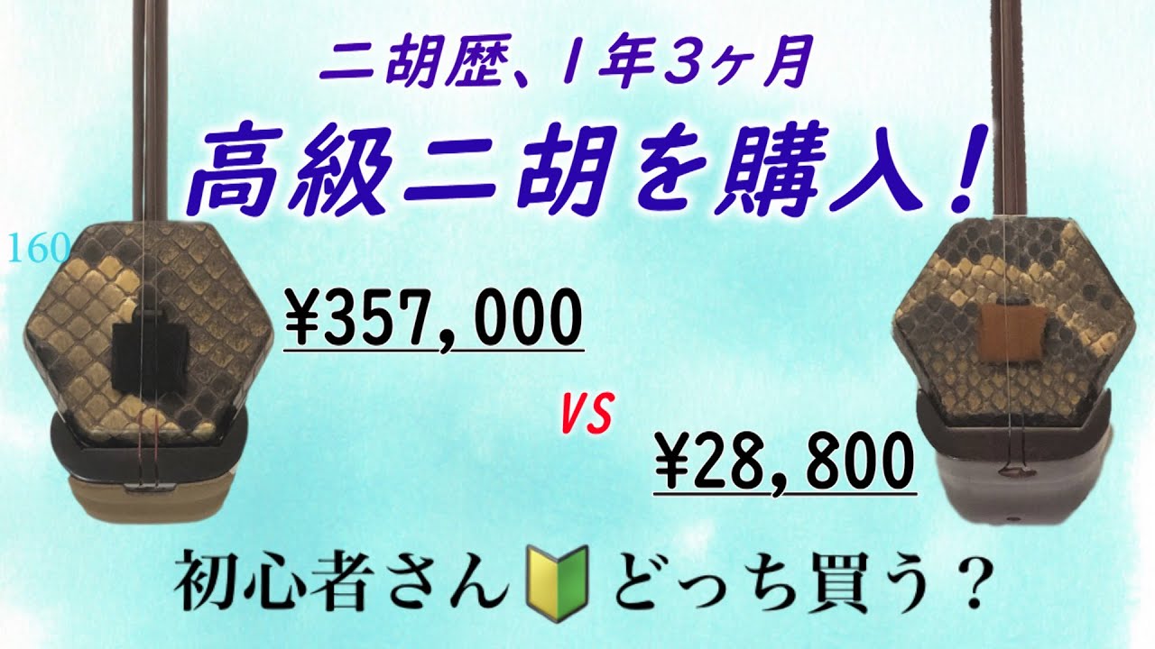 【二胡 1年3ヶ月】ついに、高級二胡を購入！！