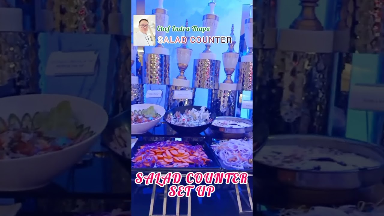 Salad ! Counter ! VIP salad Counter ! Viral Chef Video ! Unique Set up ! Chef Indra Thapa
