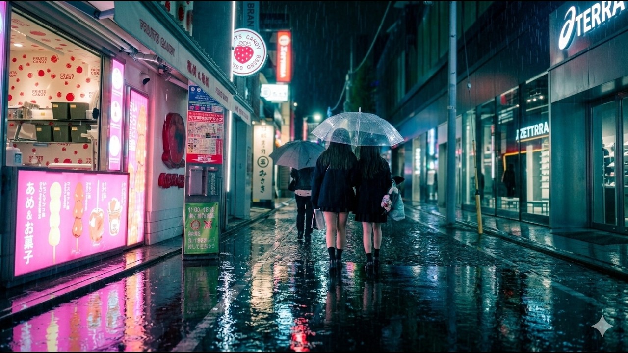 Tokyo Rain Walk 2026 ☔ Shibuya Backstreets to Harajuku | 4K Japan Walking Tour