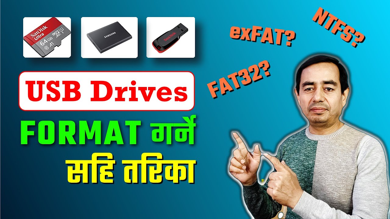 How to format USB Drive | FAT32 vs exFAT vs NTFS