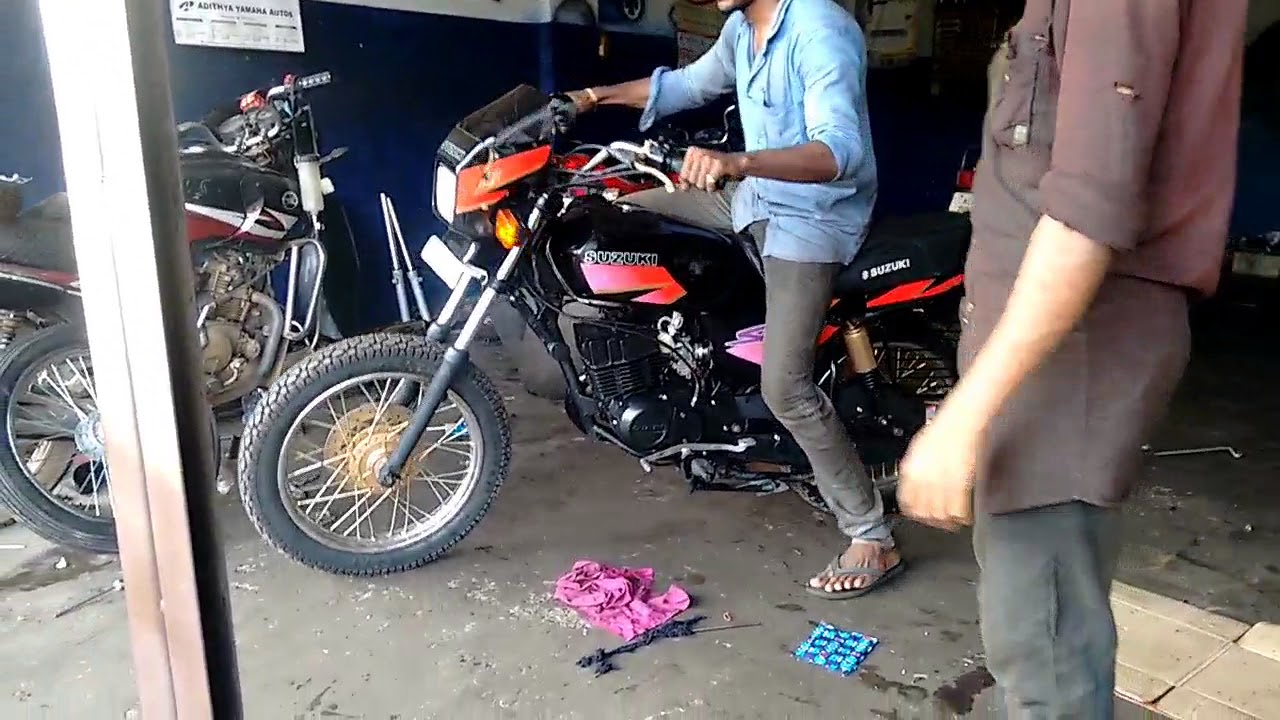 Two stroke legendary bike Suzuki shogun..test drive