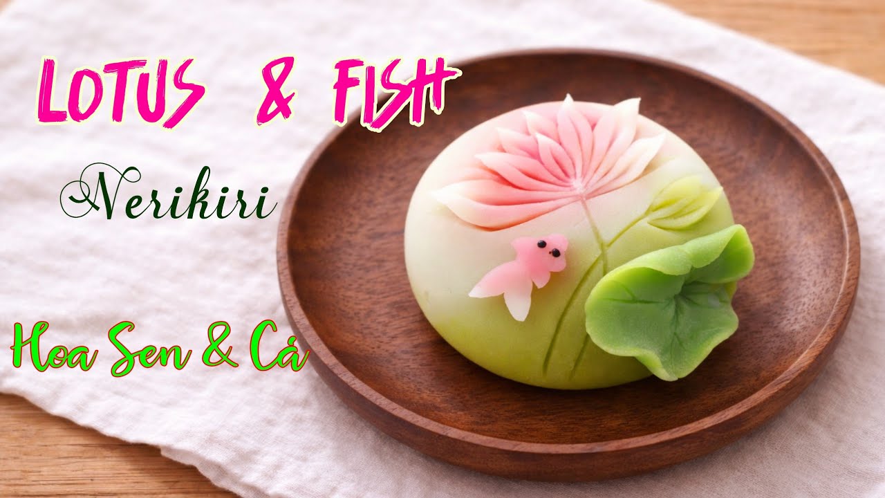 The Lotus & Fish Nerikiri Wagashi Tutorial 