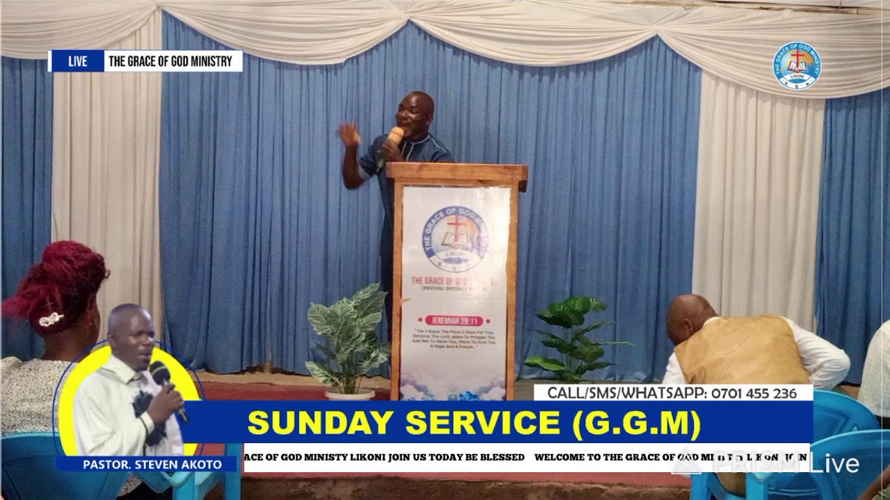 SUNDAY LIVE BROADCAST  ll  THE GRACE MINISTRY ll PST. STEVEN MINISTERING