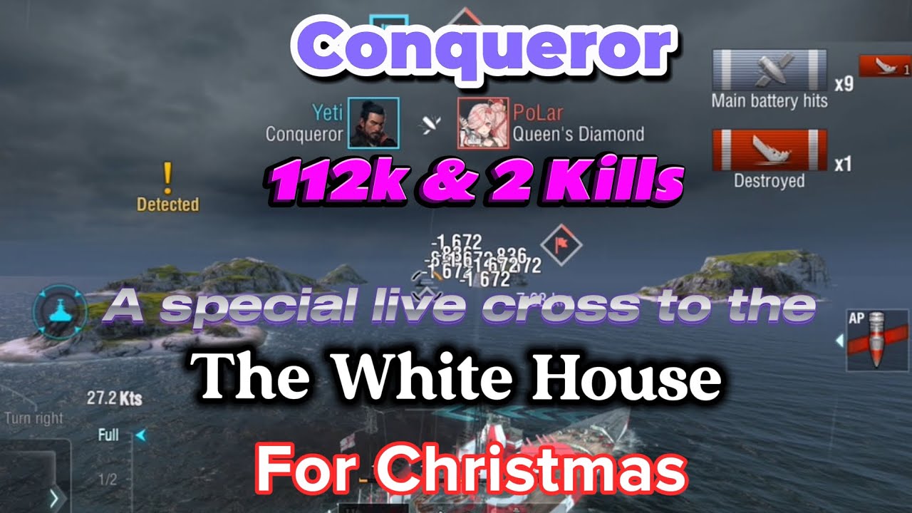 Conqueror 112k damage & 2 kills Xmas Video - WOWSBlitz