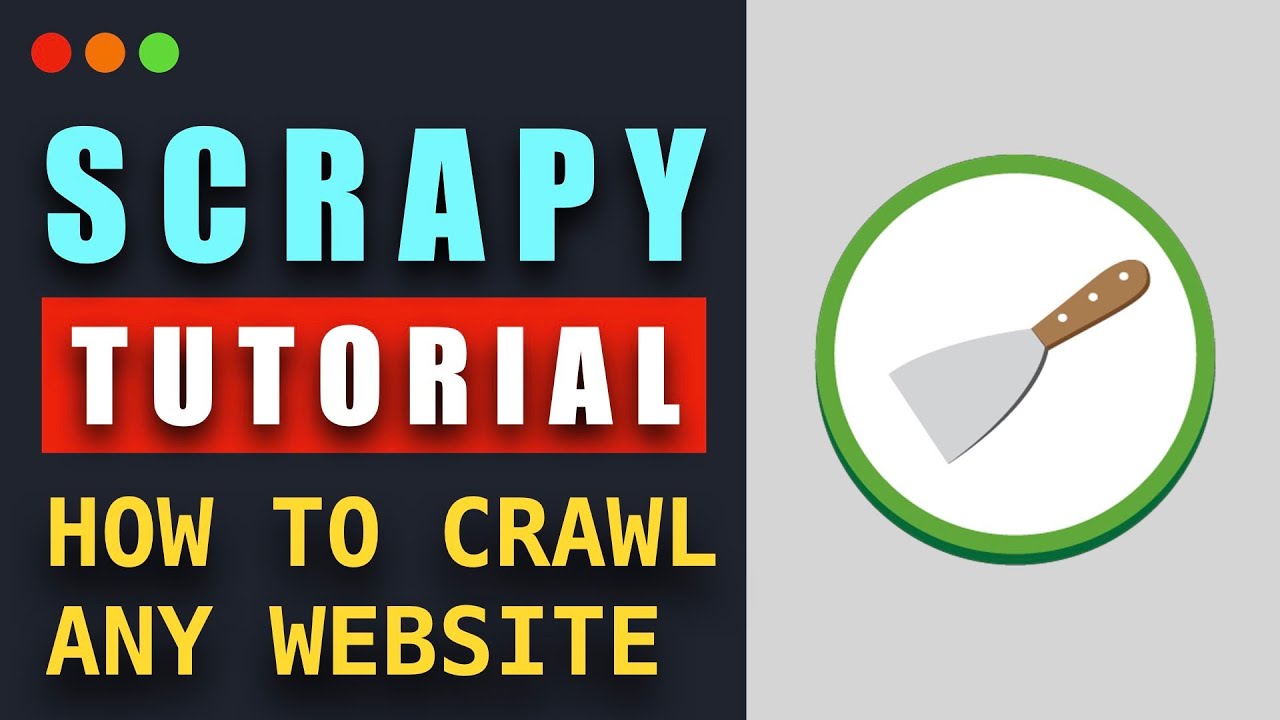 Scrapy Tutorial: How to Crawl & Scrape any website using Scrapy and Python