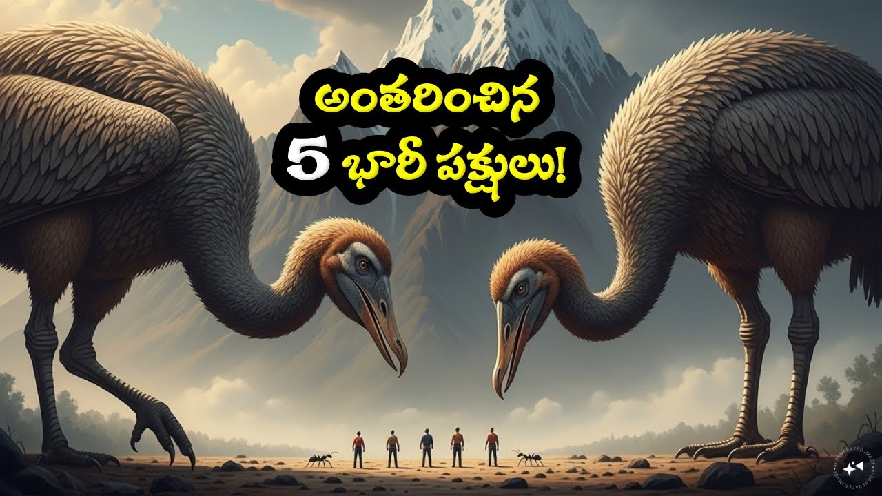 అంతరించిన భారీ పక్షులు | Top 5 Giant Birds That Once Ruled the Earth  Extinct Bird Species Explained