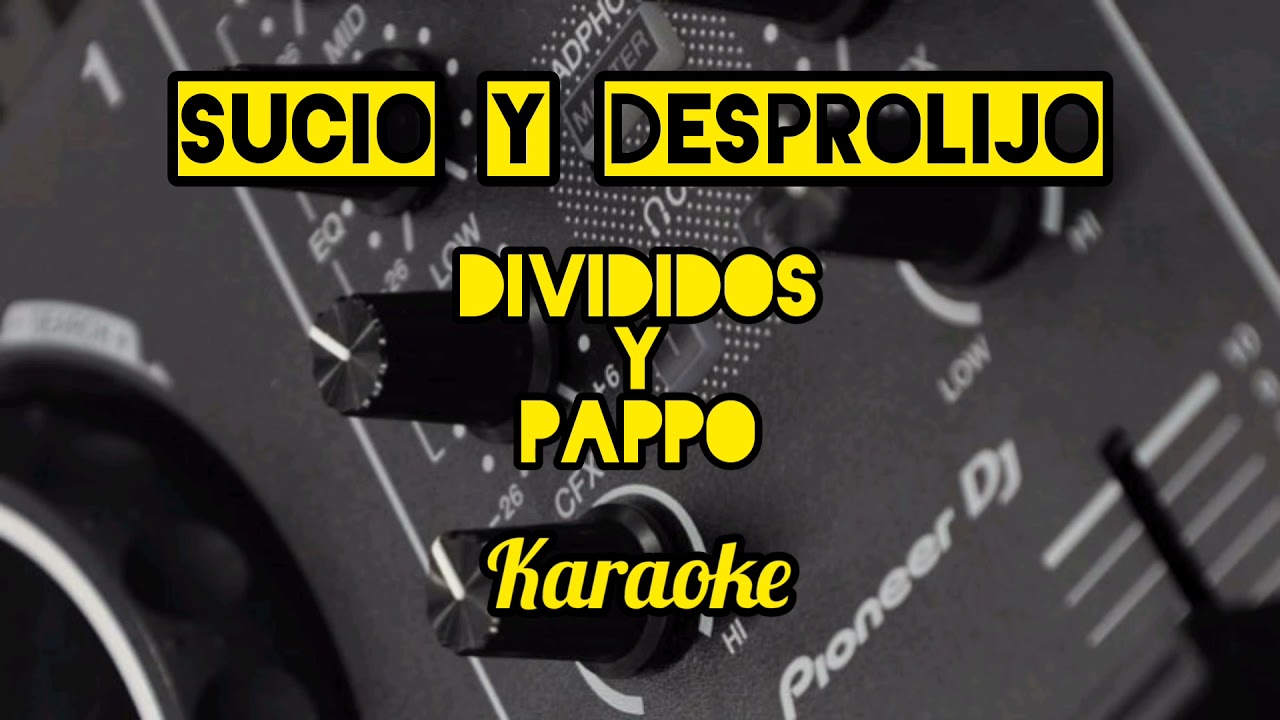 sucio y desprolijo - karaoke - divididos ( pista original y letra )