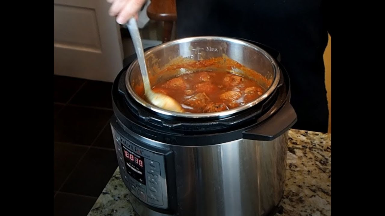 Instant Pot Meatballs and Pasta Sauce