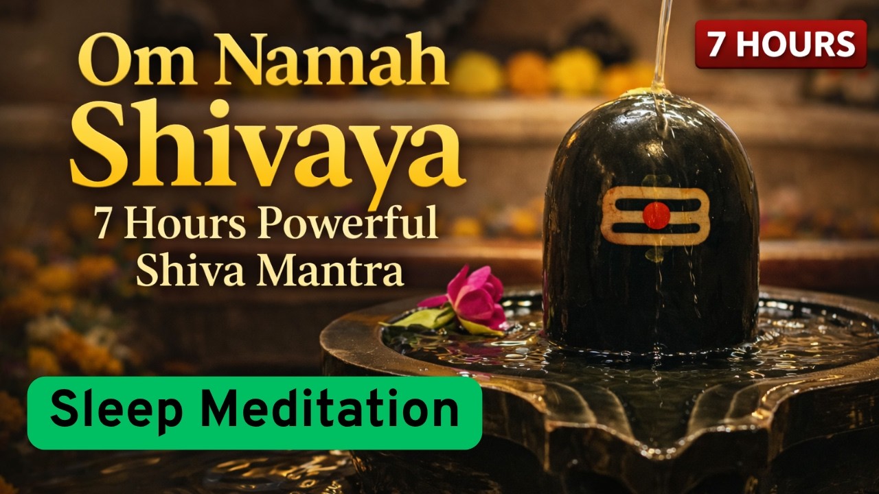 Om Namah Shivaya Chant | 7 Hours Powerful Shiva Mantra for Meditation, Deep Sleep & Stress Relief
