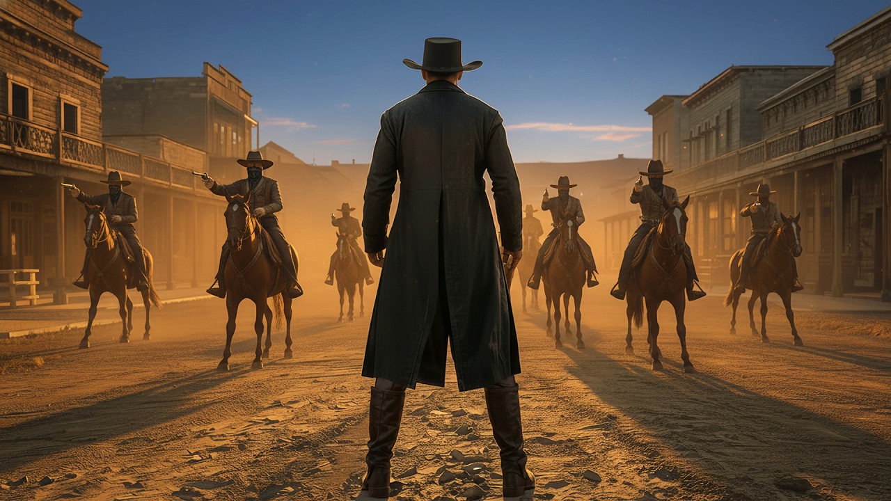 Outlaws Challenged A Quiet Man In A Small Town — Never Realizing He Was A Deadly Sharpshooter.