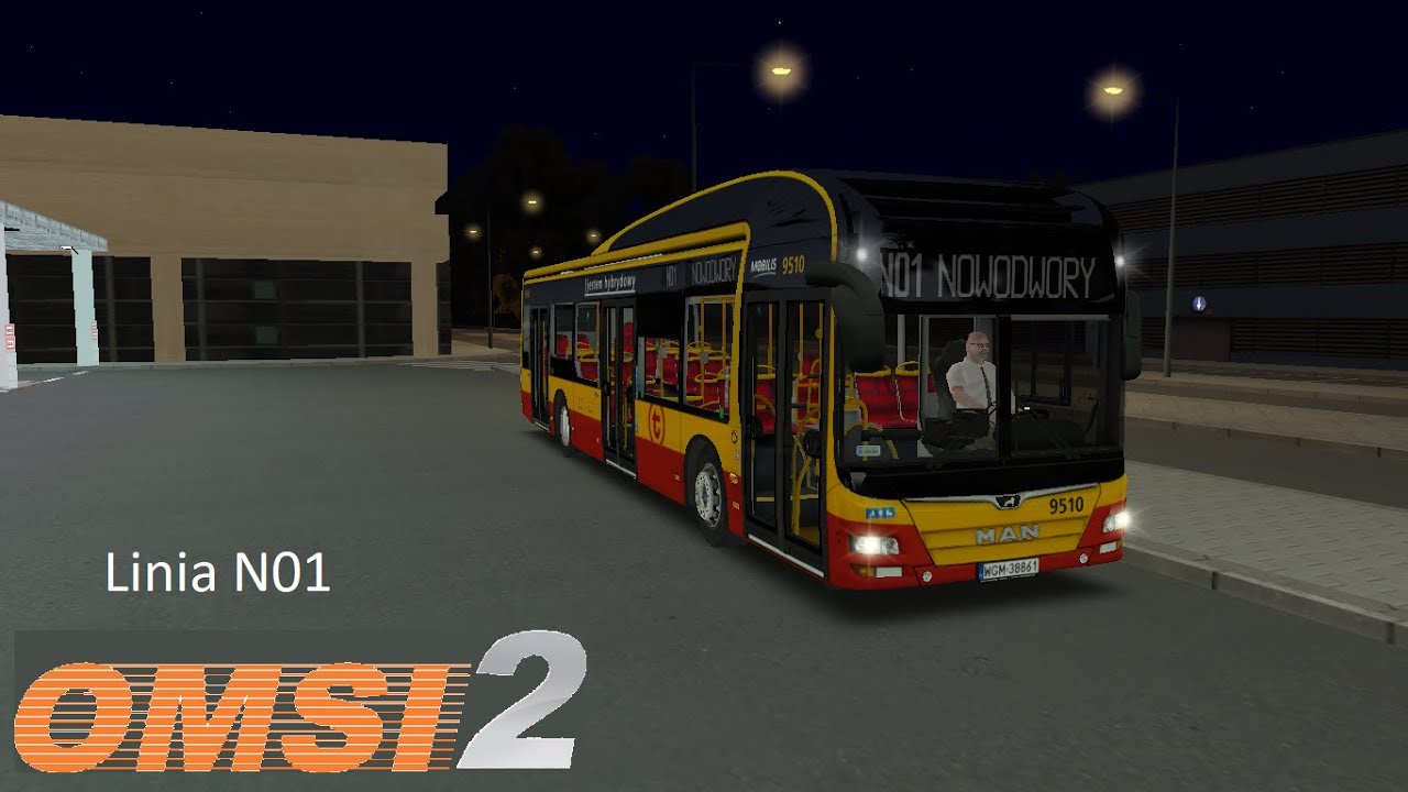 OMSI 2 - Warszawa Białołęka by ReMi - Linia N01 - MAN Lion's City Hybrid