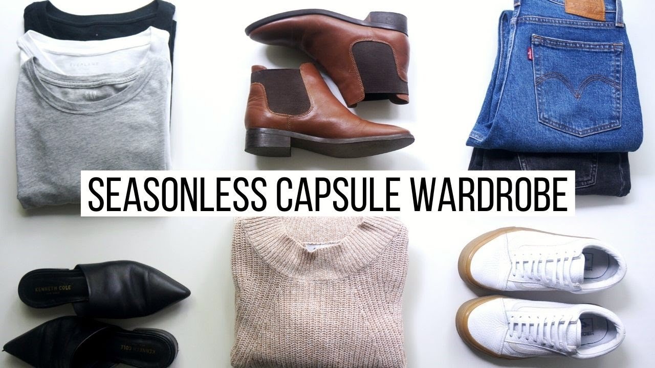 All Year Basic Capsule Wardrobe | 22 Piece Seasonless Capsule Wardrobe + Lookbook 2021