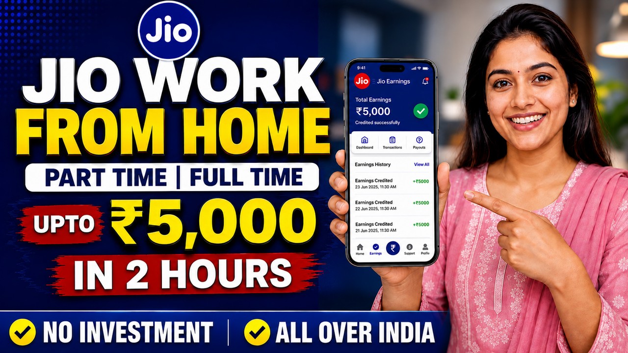 🔥 Jio Work From Home Jobs 2026 | Permanent WFH Job | Jio Hiring | Apply Now