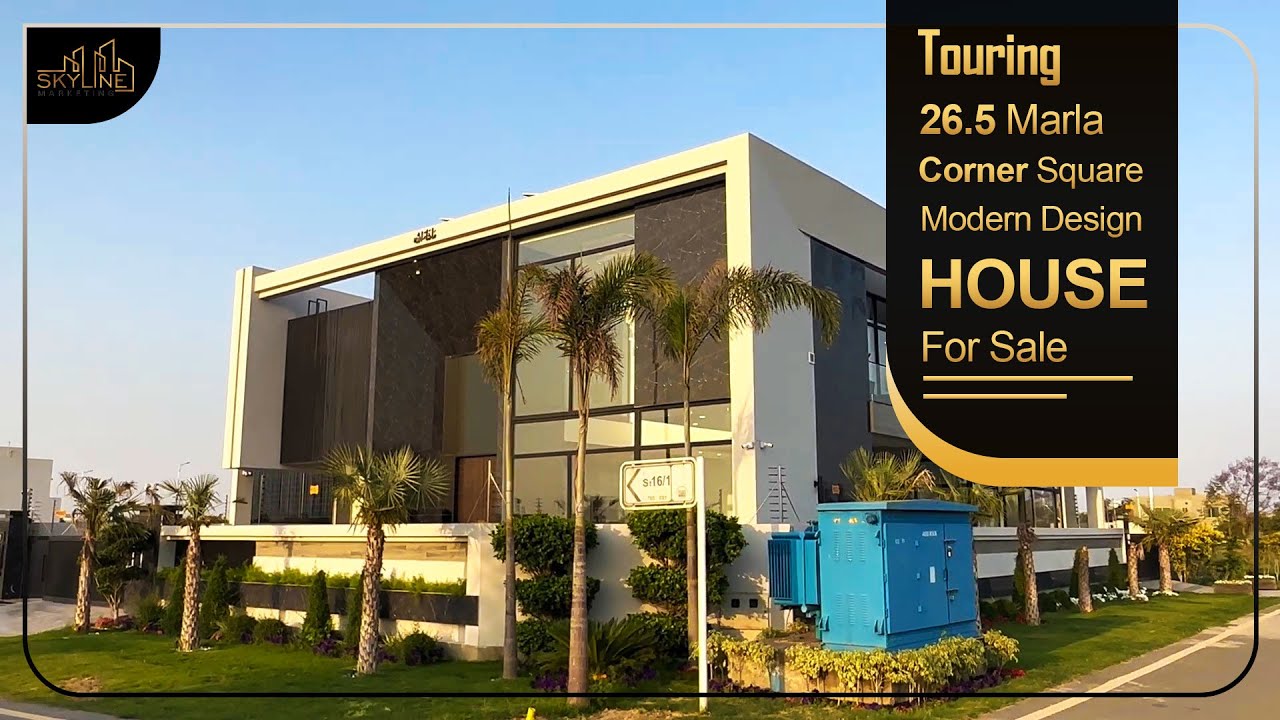 Ultra Modern 1 Kanal Sqaure Corner House Available For Sale in DHA, Lahore | #skylinemarketing