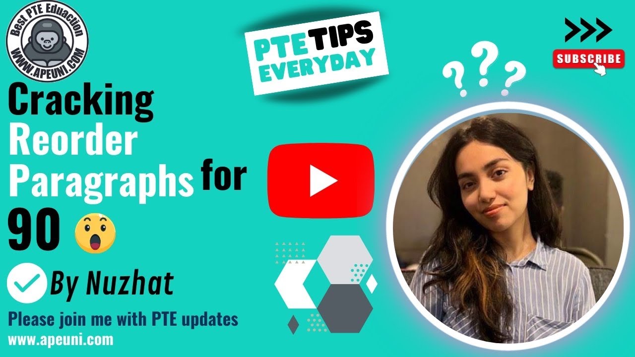 Reorder Paragraphs Made Easy | best tips and tricks | PTE Reading | APEUni