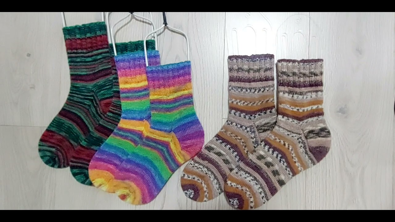 Деревенский вайб. Готовые работы#knitting#носочнаяпряжа#вязаныеноски