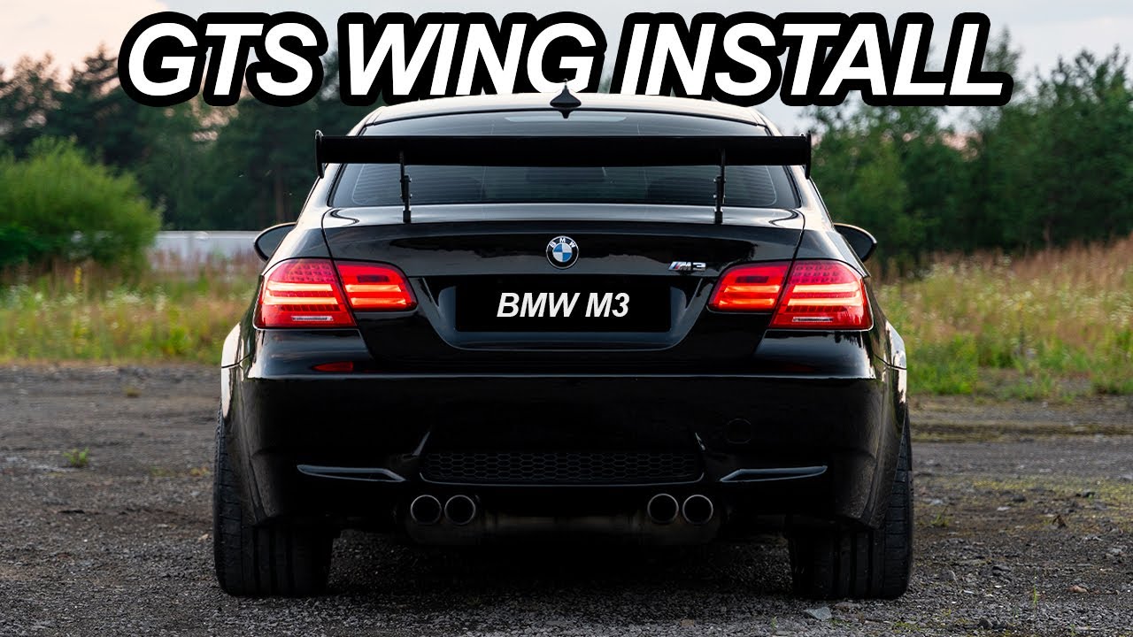 BMW E92 M3 GTS Wing Install. Looks Amazing! 
