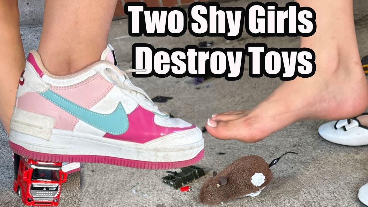 Two Shy Girls Destroy Toys Ballerinas, Sneakers & Bare Soles | Preview